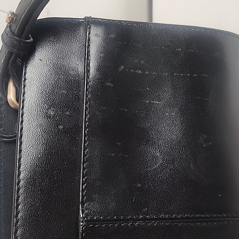 Radley London Liverpool Street Vintage Black Crossbody Bag Gold Accents & Charms - Picture 14 of 14